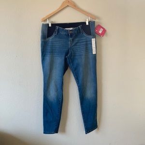 Maternity Inset Panel Jeggings - Isabel Maternity Medium Wash SIZE 10/30r
